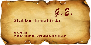 Glatter Ermelinda névjegykártya